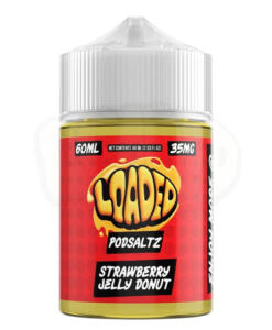 Strawberry Jelly Donut 60mL | PodSaltz | Loaded E-Juice